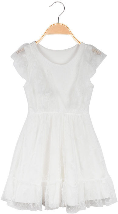 Mec Girl Vestito elegante da bambina in tulle Vestiti bambina Bianco taglia 06