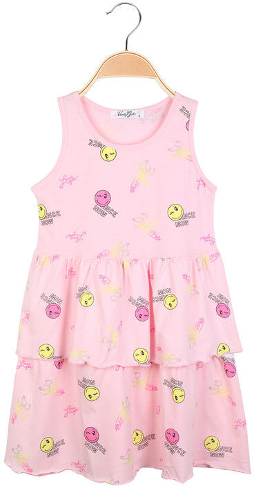 Vanity Girl's Vestito in cotone da bambina con balze Vestiti bambina Rosa taglia 08