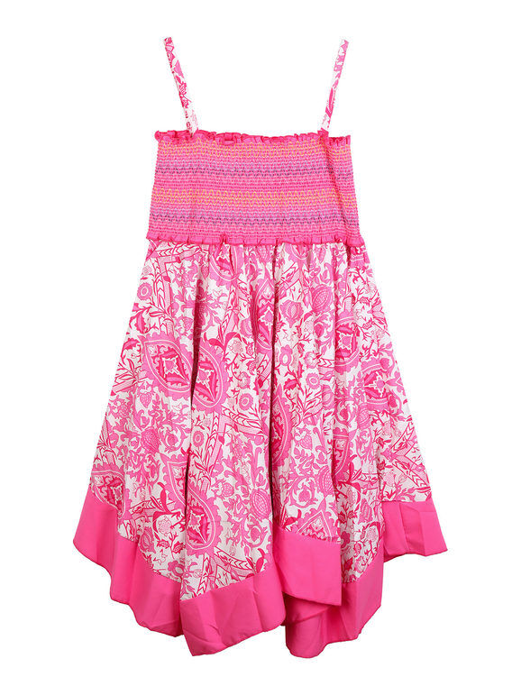 Pink Baby Vestito smanicato da bambina floreale Vestiti bambina Fucsia taglia 12