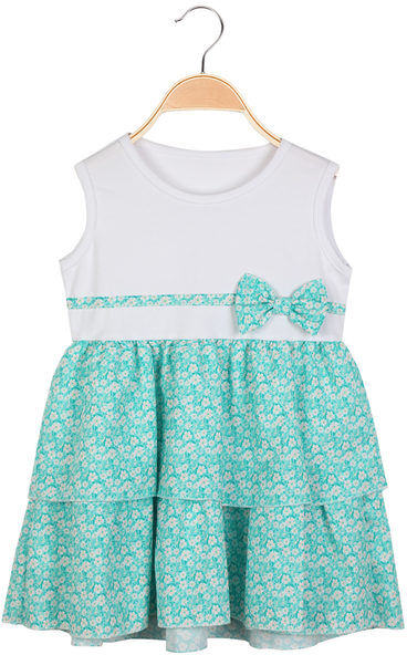 Solada Vestito smanicato da neonata a fiori Vestiti bambina Verde taglia 06M