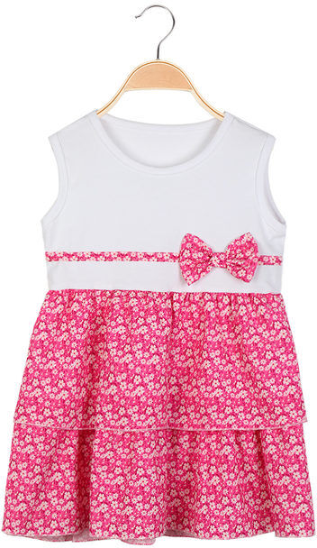 Solada Vestito smanicato da neonata a fiori Vestiti bambina Fucsia taglia 06M