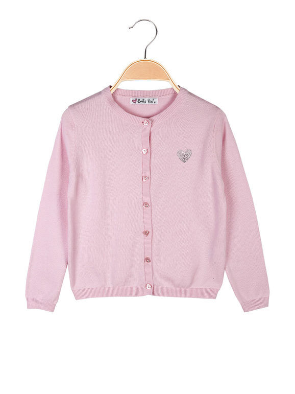 Smile Yes Cardigan da bambina in maglia Cardigan bambina Rosa taglia 12