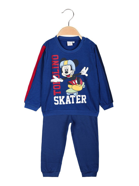 Disney Topolino pigiama da neonato in caldo cotone Pigiami bambino Blu taglia 24M