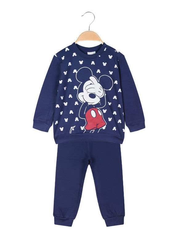 Disney Topolino pigiama neonato in caldo cotone Pigiami bambino Blu taglia 18M