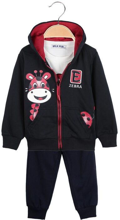 Milk Pub Tuta sportiva neonato 3 pezzi Completi 12-36 M bambino Rosso taglia 12M