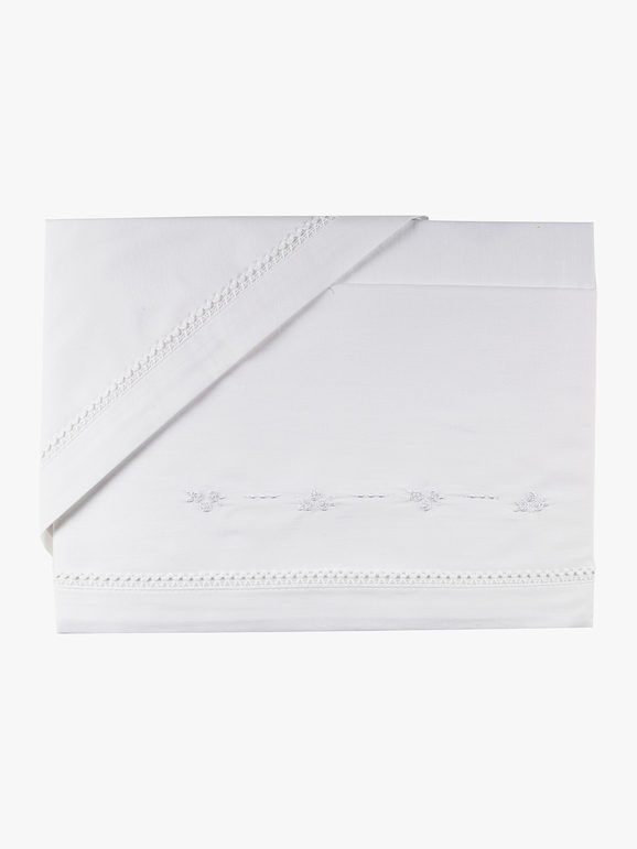 Kotton Completo lenzuola da lettino per neonati Accessori unisex bambino Bianco taglia Unica