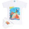 Disney PIXAR completo intimo 2 pezzi slip + t-shirt da bambino Completi Intimi bambino Bianco taglia 07/08