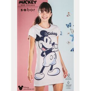 Disney Camicia da notte donna manica corta con stampa Pigiami donna Grigio taglia S