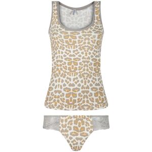 Magic Dream Coordinato intimo donna animalier top+slip Completi Intimi donna Grigio taglia S