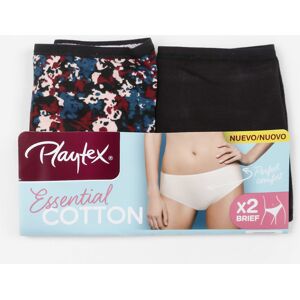 Playtex Slip donna confezione 2 pezzi Slip donna Nero taglia 03