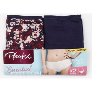 Playtex Slip donna confezione 2 pezzi Slip donna Blu taglia 04