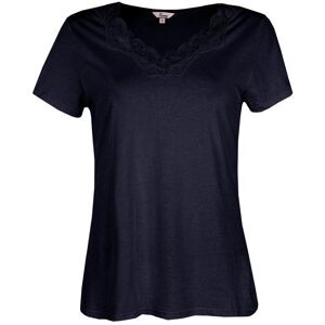 Fuanna T-shirt da pigiama con pizzo Pigiami donna Blu taglia XL