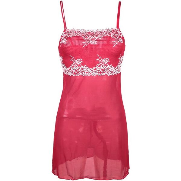 pura baby doll + perizoma intimo sexy donna rosso taglia 04