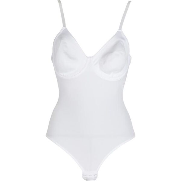 liabel body in microfibra con ferretto coppa c body donna bianco taglia 04