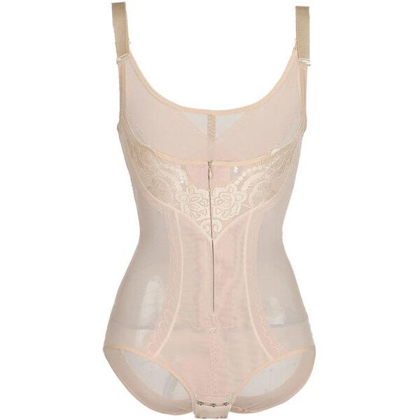 solada body modellante con pizzo body donna beige taglia m