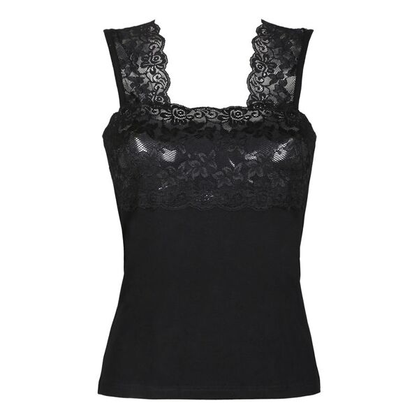 esse speroni canotta intima donna con pizzo maglie intime donna nero taglia s