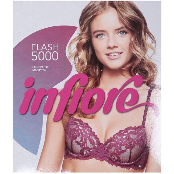 infiore coordinato intimo in pizzo balconette + slip completi intimi donna rosso taglia 03