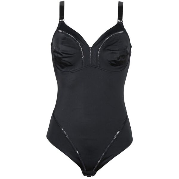 lepel dafne body in microfibra elasticizzata coppa c body donna nero taglia 04