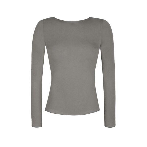 sublyme maglietta donna in cashmere ultra light maglie intime donna grigio taglia xl