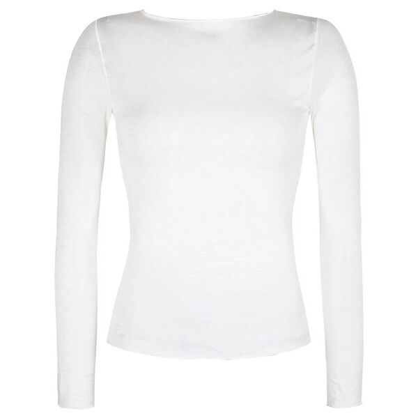 sublyme maglietta donna in cashmere ultra light maglie intime donna bianco taglia xl