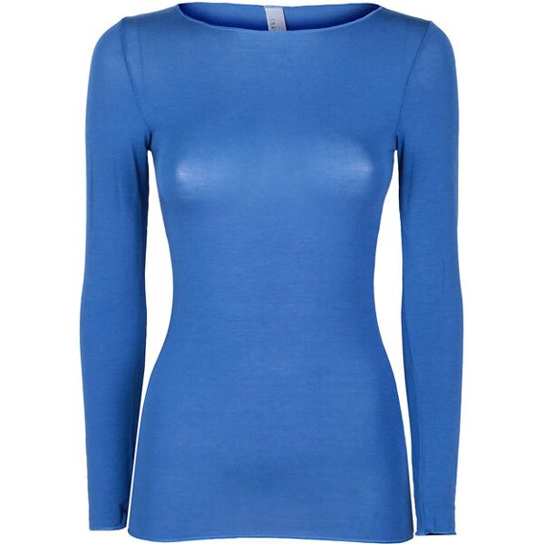 pura p0713m maglietta donna in cashmere a manica lunga maglie intime donna blu taglia xl