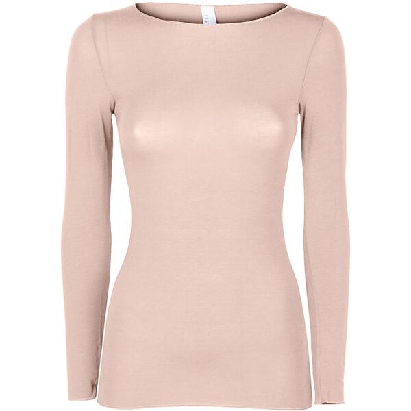 pura p0713m maglietta donna in cashmere a manica lunga maglie intime donna beige taglia xl