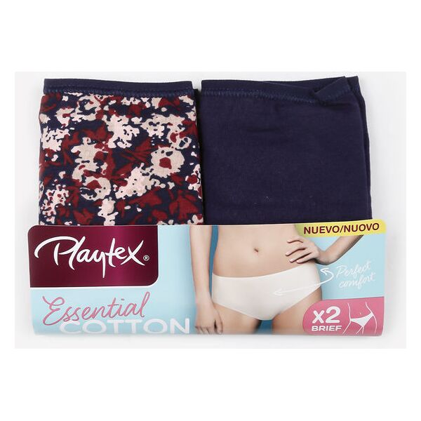 playtex slip donna confezione 2 pezzi slip donna blu taglia 05