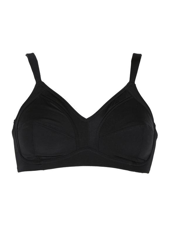 SieLei 2548 Reggiseno calibrato senza ferretto COPPA C Reggiseni donna Nero taglia 03