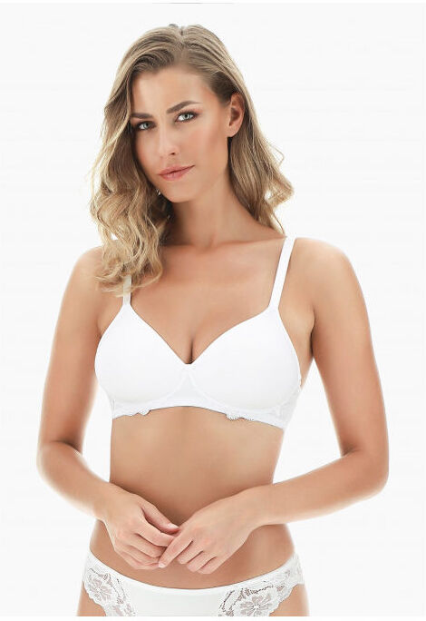 Lepel 260 Reggiseno sfoderato in pizzo COPPA C Reggiseni donna Bianco taglia 04