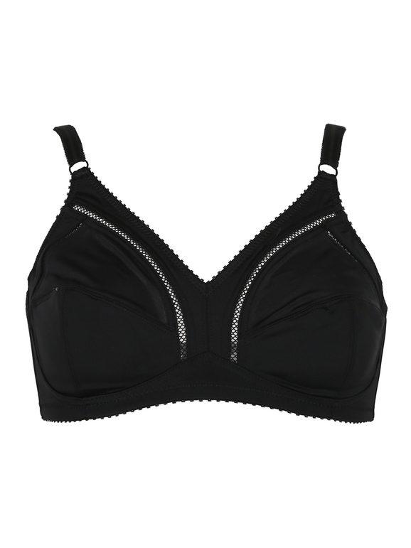 SieLei 971 Reggiseno sfoderato senza ferretto COPPA C Reggiseni donna Nero taglia 03