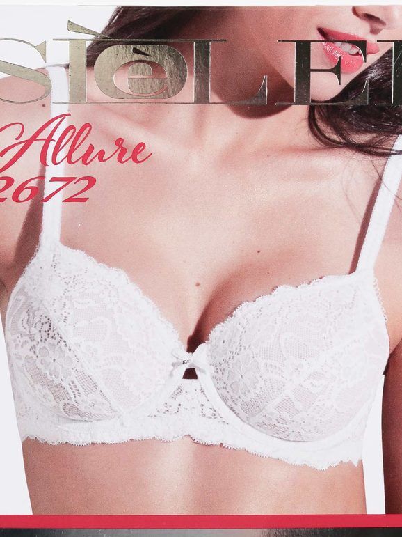 SieLei ALLURE 2672 Reggiseno sfoderato con ferretto coppa D Reggiseni donna Bianco taglia 04