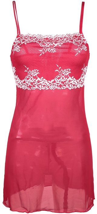 Pura Baby doll + perizoma Intimo Sexy donna Rosso taglia 03