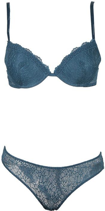 Infiore Completo intimo push up graduato e slip Completi Intimi donna Verde taglia 04