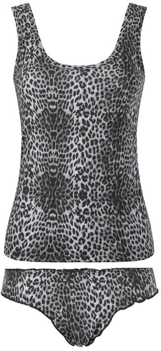 Magic Dream Coordinato intimo animalier top+ slip Completi Intimi donna Nero taglia XL