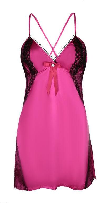 Solada Coordinato intimo babydool + perizoma Intimo Sexy donna Fucsia taglia Unica