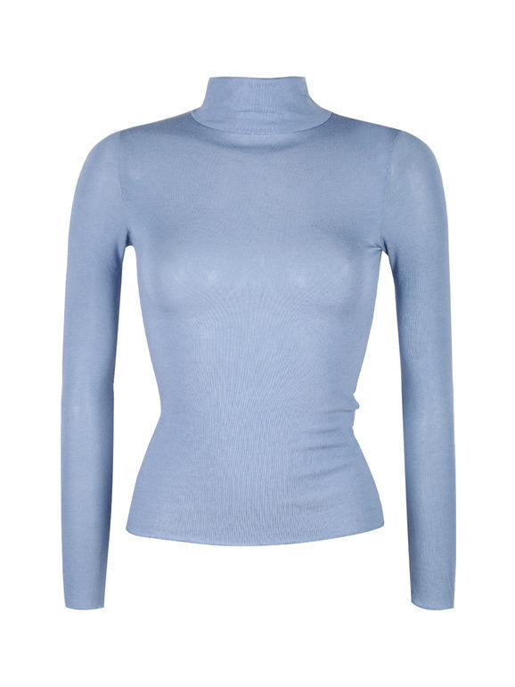 Sublyme Dolcevita donna in cashmere ultra light Maglie Intime donna Blu taglia M