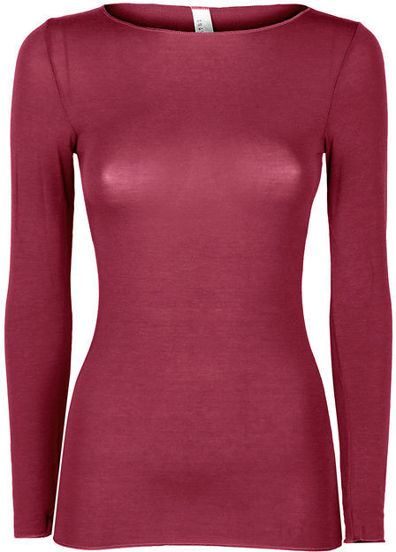 Pura P0713M Maglietta donna in cashmere a manica lunga Maglie Intime donna Rosso taglia XL