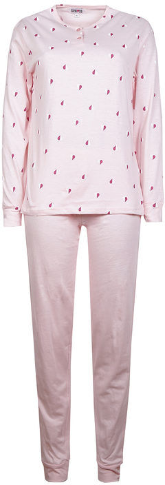 Stylosa Pigiama lungo donna in cotone Pigiami donna Rosa taglia M