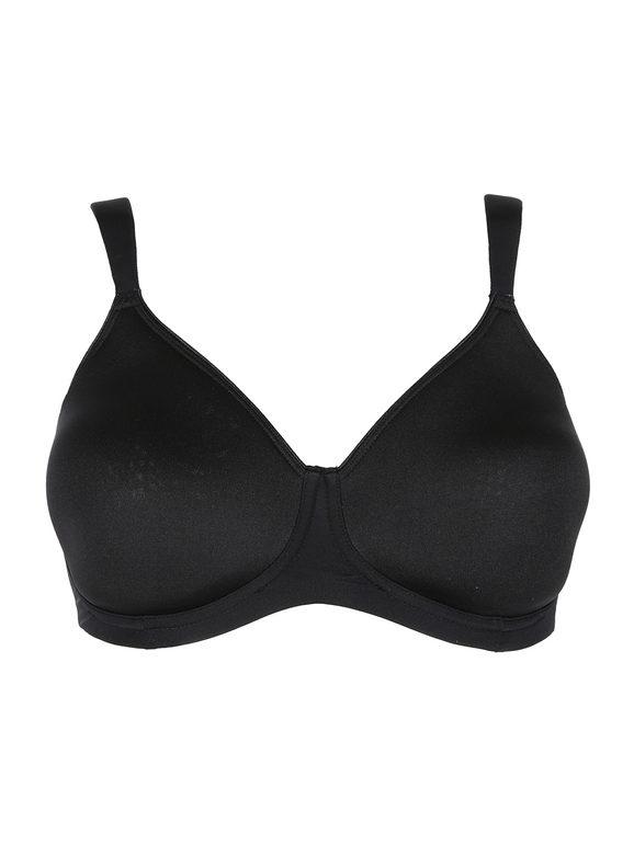 SieLei PLUS 2546 Reggiseno senza ferretto COPPA D Reggiseni donna Nero taglia 02