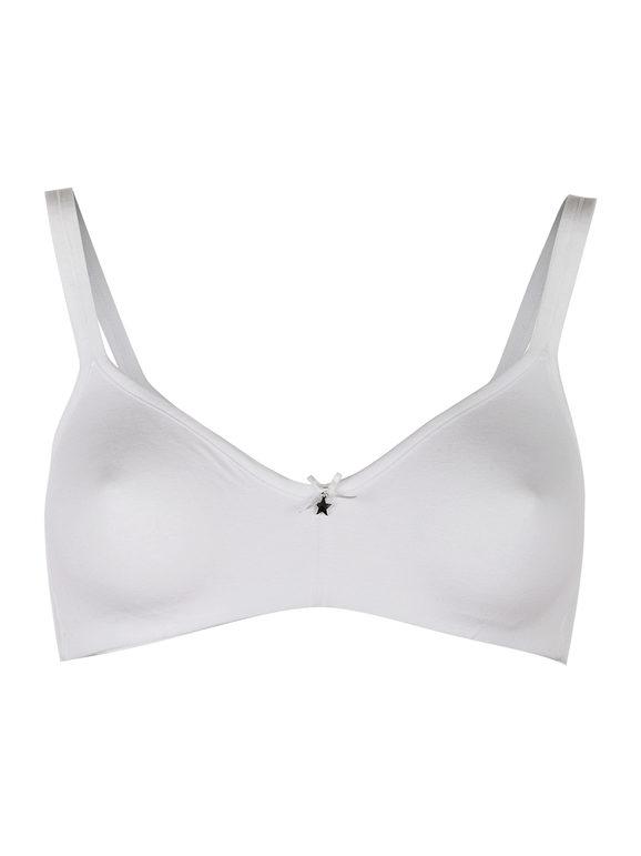 SieLei Reggiseno in cotone biologico coppa B 1450 Reggiseni donna Bianco taglia 03