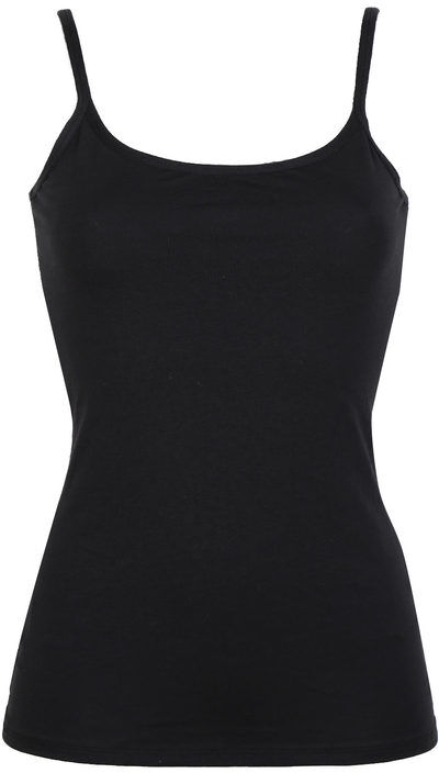 Pura Top donna misto seta Maglie Intime donna Nero taglia S