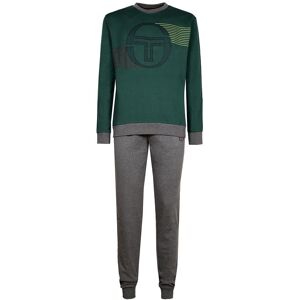 Sergio Tacchini Pigiama da uomo lungo in cotone Pigiami uomo Verde taglia M