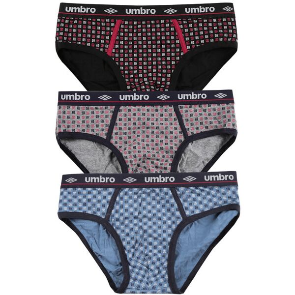 umbro slip da uomo con stampe confezione da 3 pezzi slip uomo multicolore taglia xl