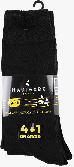 navigare calze corte uomo in caldo cotone. confezione 5 paia calze uomo multicolore taglia 39/46