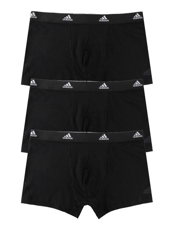 Adidas Boxer da uomo in cotone. Confezione da 3 paia Boxer uomo Nero taglia XL