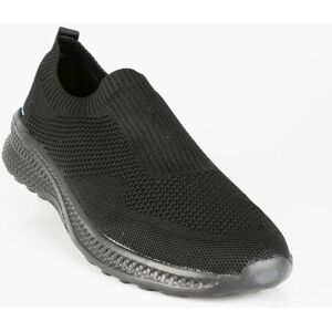 Canguro Scarpe uomo slip on in maglia Slip On uomo Nero taglia 44