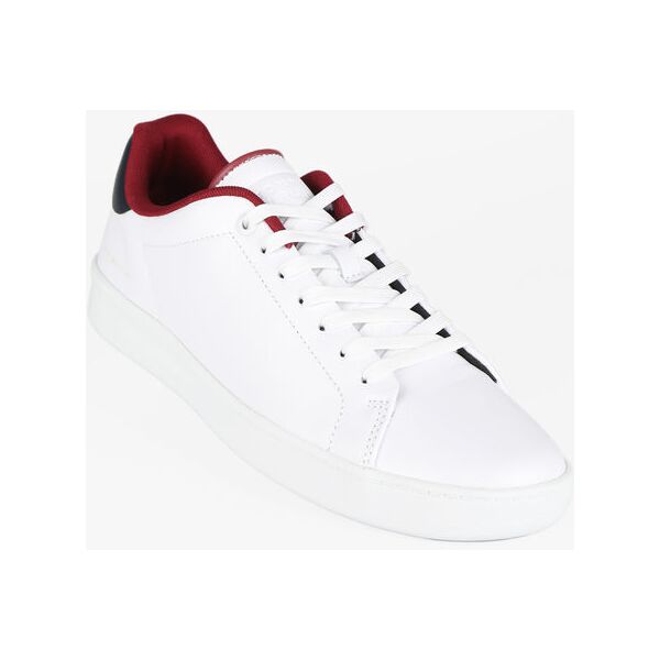 tommy hilfiger court leather cup sneakers in pelle da uomo sneakers basse uomo rosso taglia 45