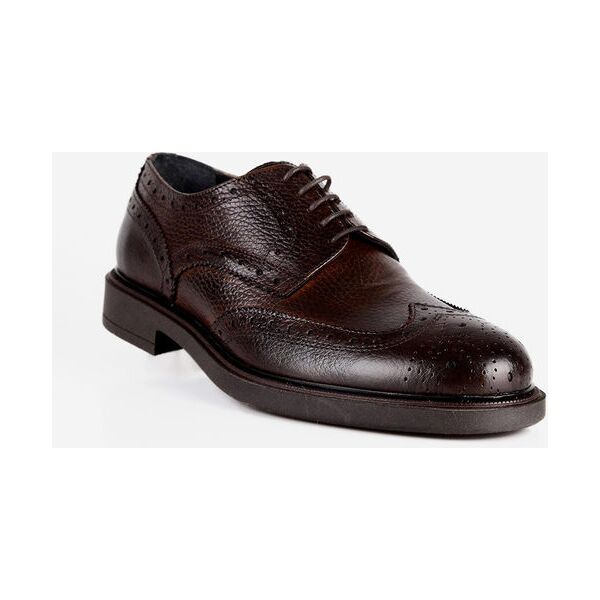 freetime francesine in pelle full brogue francesine uomo marrone taglia 42