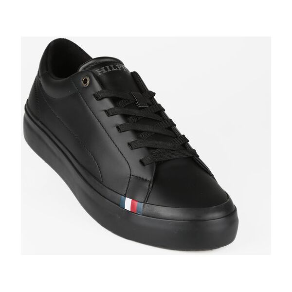 tommy hilfiger modern vulc lth low sneakers uomo in pelle sneakers basse uomo nero taglia 43