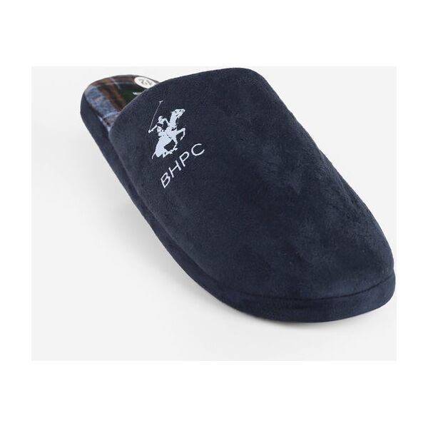 polo club pantofole uomo in tessuto scamosciato pantofole uomo blu taglia 41